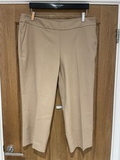 Gardeur Culottes Women's Trousers Size EU 44 UK 18. Beige Good Used Condition.
