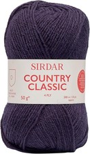 Navy 4 Ply Wool-Acrylic Knit