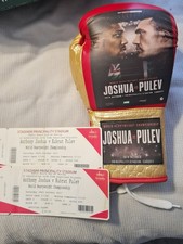 Anthony Joshua  Gold Star Boxing Glove Memorabilia Right Hand