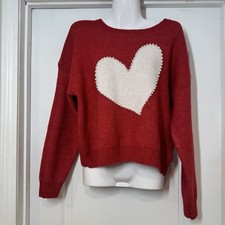 NWT Pink Rose Red Sweater With