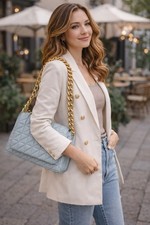 Zara Quilted Chain Shoulder