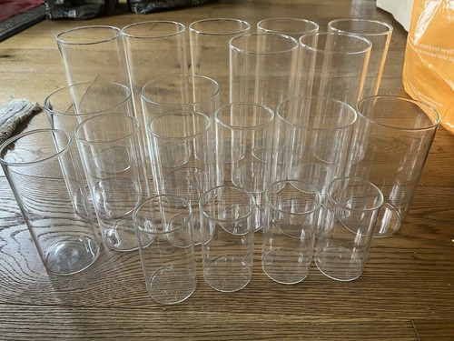 Cylinder glass vases - 19,
