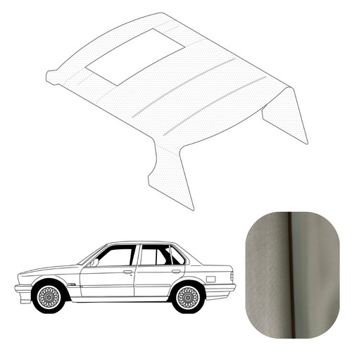 Cream headliner roof lining - cream,