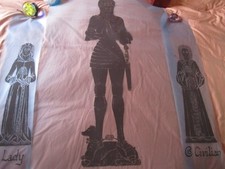 Trio of Large Brass Rubbing Prints. R. Fox from 1439 Civilian and Lady Unframed