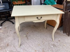 Vintage Retro Style Green Painted Dressing Table Desk & Drawer Detachable Legs