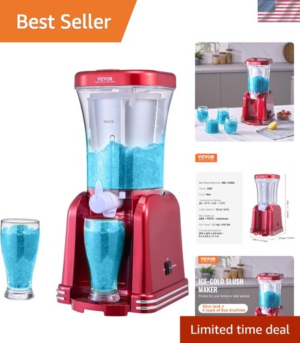 Red 32oz slushy - red, smoothie