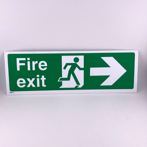 Fire exit plastic sign - exit,