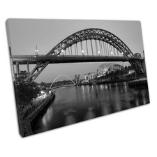 Black White River Tyne Bridge