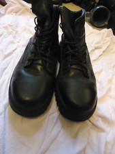 Goliath Black Leather Safety Lace Up Hi Top Boots Mens Size 7