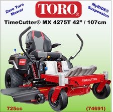 Toro MX4275T Zero Turn 42"/107cm Ride On Mower Lawnmower Garden Tractor Mulcher