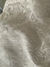 Set of 3 Damask Cream Beige Embossed Quality Jacquard Cushion Covers 24 X 21 in