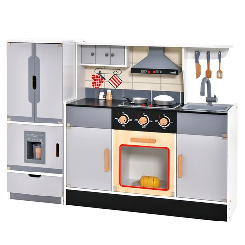 Wooden play kitchen kids - play,