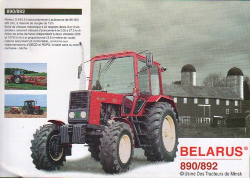 Belarus 890 and 892 tractor - belarus,