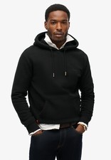 Superdry Hoodie Overhead Long Sleeve Pullover Essential Logo Hoody Black