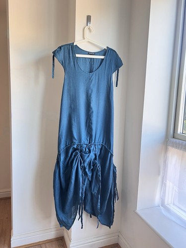 Teal 100 linen - 100%, l