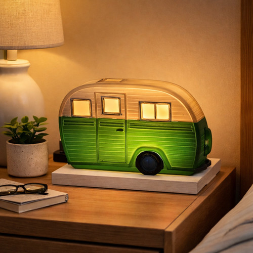 Vintage retro caravan - vintage, design