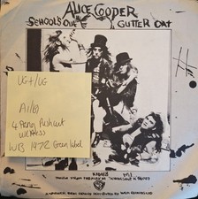 Alice Cooper School's Out / Gutter Cat Vinyl Record VG+/VG K16188 1972