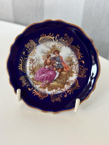 Vintage limoges cobalt blue - vintage,