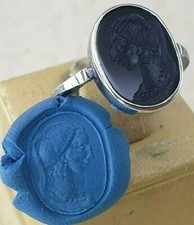 Intaglio Silver 925 Seal Ring-