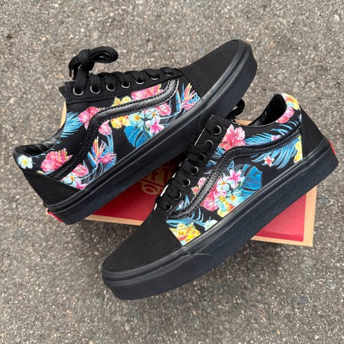Hawaiian tropical floral - tropical, vans