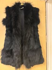 fur gilet size 12 used