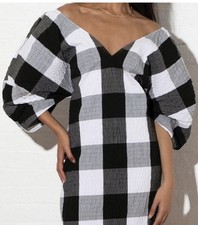 Mara Hoffman Gracen Plaid Maxi