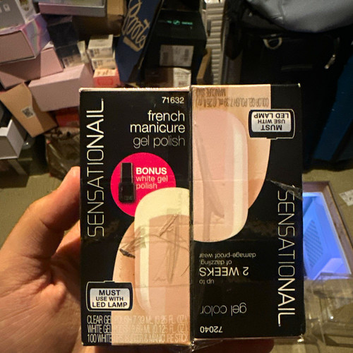 Sensationail french gel nail - french,
