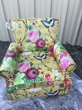 Floral Wingback Armchair