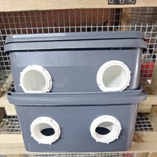 2 xQuail Feeder No mess Cage