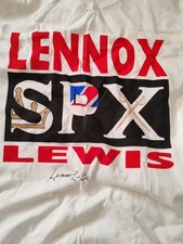 Lennox Lewis Signed SPX Vintage T-shirt Mint Unworn Condition XL Rare Memorabili