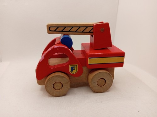 Wooden fire engine - wooden,