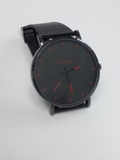 Mens Geneva Wristwatch. Black Dial. Working.