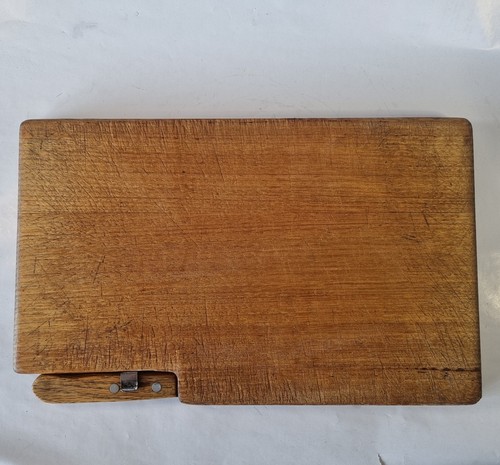 Vintage wooden breadboard with - vintage,