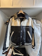 ZARA Faux Leather Varsity Bomber Jacket Men’s