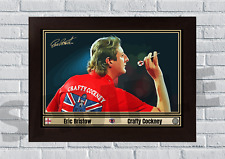 Eric Bristow Crafty Cockney PDC Darts A4/A3 Memorabilia/Collectable signed #79