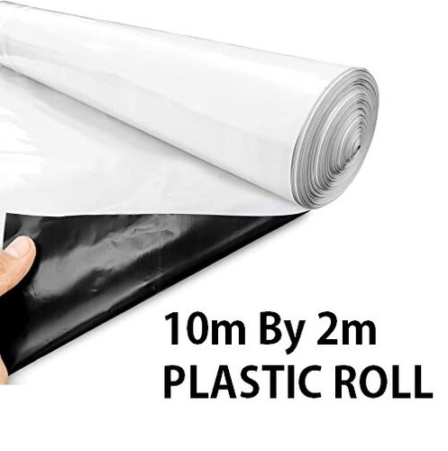 White plastic roll covering - plastic,