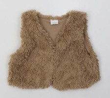 NEXT Girls Brown Gilet Jacket