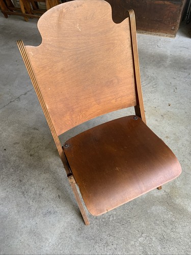 Vintage wood folding theater - folding,