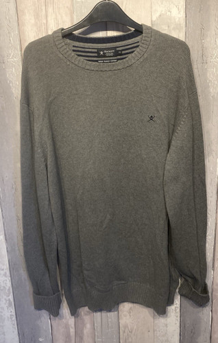 Hackett grey knitted crew neck - knitted,