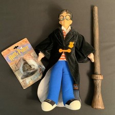 Vintage Harry Potter Plush Figure Wand & Sorting Hat Job Lot Bundle 2001