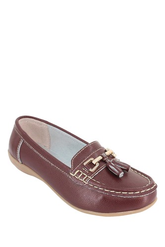 Ladies leather loafer - leather, extra