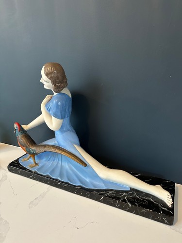 Painted terracotta figure - painted,