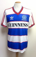 VINTAGE QPR 1985 ADIDAS GUINNESS SHIRT QUEENS PARK RANGERS LARGE 102-107cms