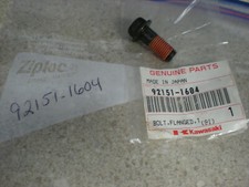 NOS OEM Kawasaki Flanged Bolt 10X25 2000 ZX900-E1 Ninja ZX-9R 92151-1604
