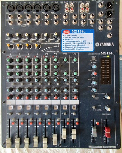 Yamaha mg124c input - mg124c, 6-input