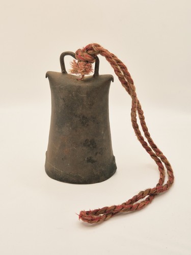 Vintage brass cow bell rustic - brass,