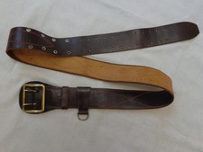 Vtg Soviet Army Leather Belt