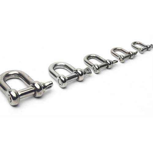 Stainless steel dee shackles - d,