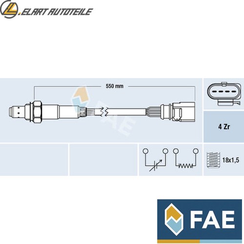 Lambda sensor 77439 for - vw,