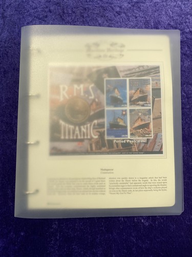 Titanic mini sheet stamp - , album
